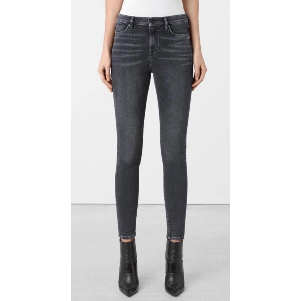 All Saints Dark Gray Skinny Jeans